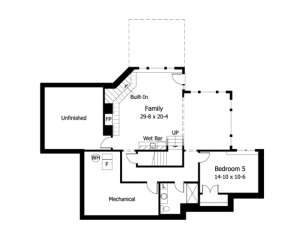 Basement for House Plan #098-00059