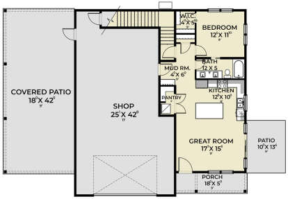 Main Floor  for House Plan #2464-00117