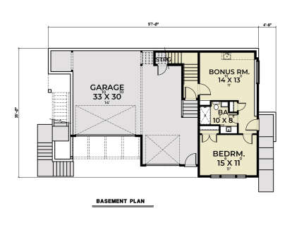 Lower Floor for House Plan #2464-00118