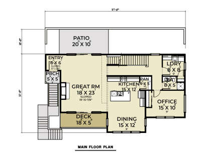 Main Floor for House Plan #2464-00118
