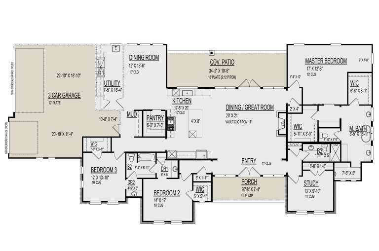 House Plan House Plan #30094 Drawing 1