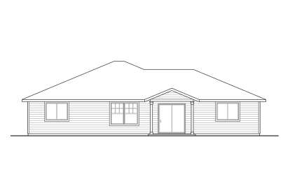 Traditional House Plan #035-01076 Elevation Photo
