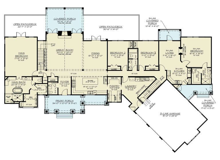 House Plan House Plan #30097 Drawing 1