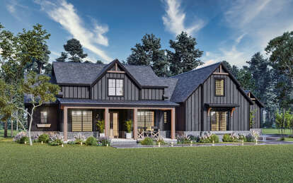 Modern Farmhouse House Plan #4195-00065 Elevation Photo