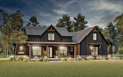 Modern Farmhouse House Plan #4195-00065 Elevation Photo