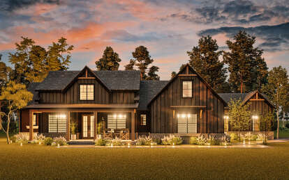 Modern Farmhouse House Plan #4195-00065 Elevation Photo