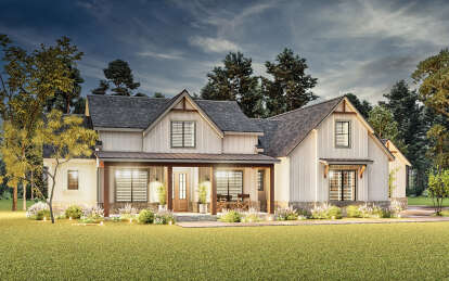Modern Farmhouse House Plan #4195-00065 Elevation Photo