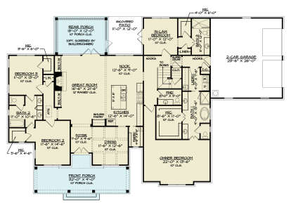 Main Floor  for House Plan #4195-00065