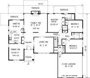 Main Floor for House Plan #033-00074