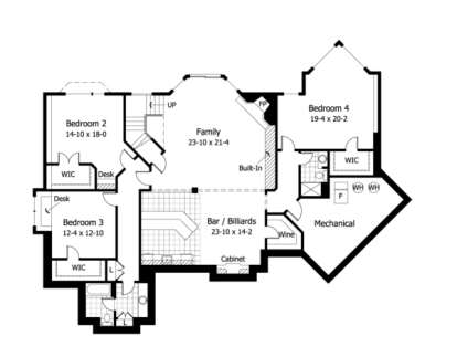 Basement for House Plan #098-00060