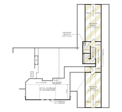 Bonus Room for House Plan #4195-00066