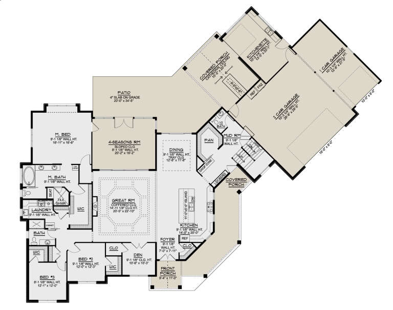 House Plan House Plan #30101 Drawing 1