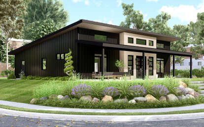 Contemporary House Plan #5032-00256 Elevation Photo