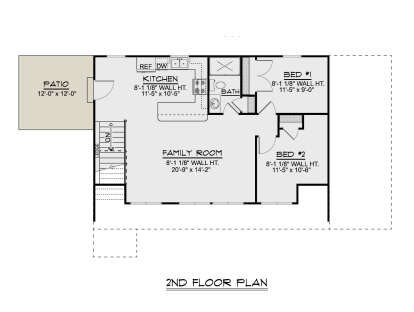 Second Floor for House Plan #5032-00258