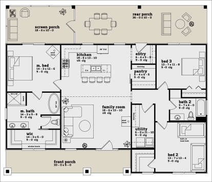Main Floor  for House Plan #7174-00020