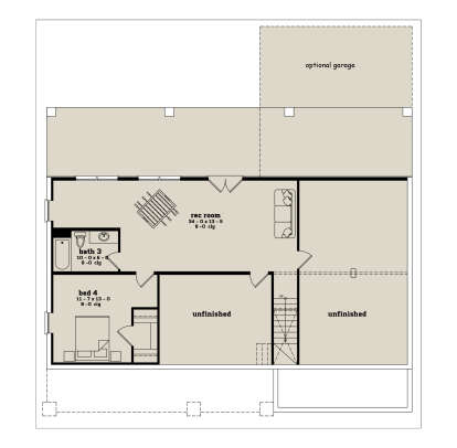 Walkout Basement for House Plan #7174-00020