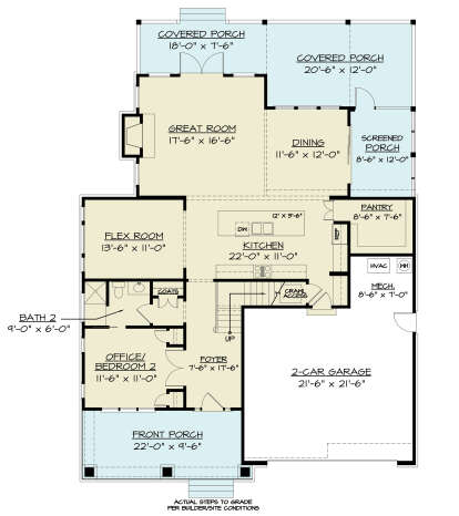 Main Floor  for House Plan #4195-00067