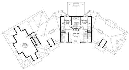 Second Floor for House Plan #098-00061
