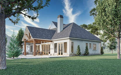 Modern Farmhouse House Plan #4195-00068 Elevation Photo