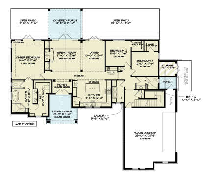Main Floor  for House Plan #4195-00068