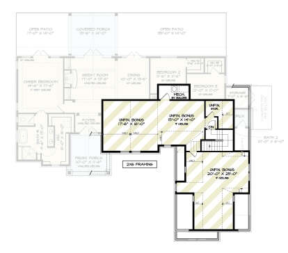 Second Floor for House Plan #4195-00068