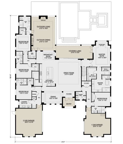 Main Floor  for House Plan #207-00138
