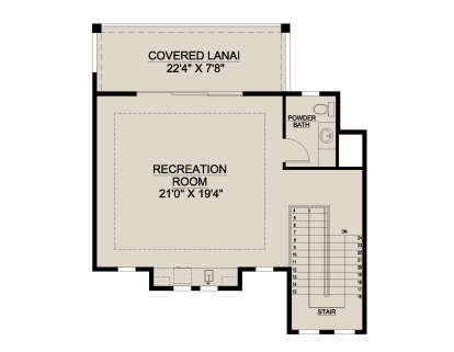 Second Floor for House Plan #207-00138