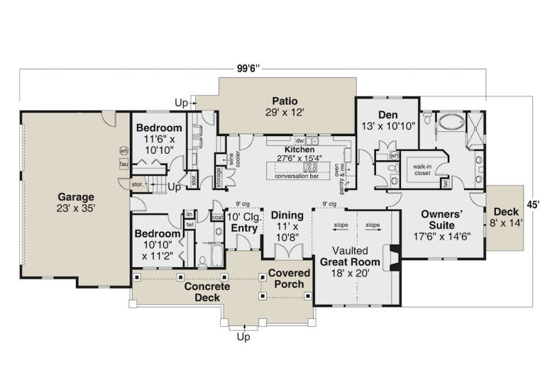 House Plan House Plan #30114 Drawing 1