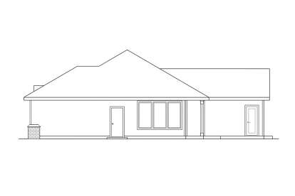 Ranch House Plan #035-01079 Elevation Photo