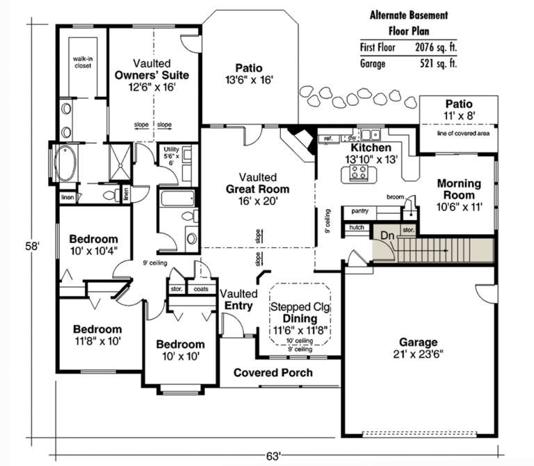 House Plan House Plan #30115 Drawing 2