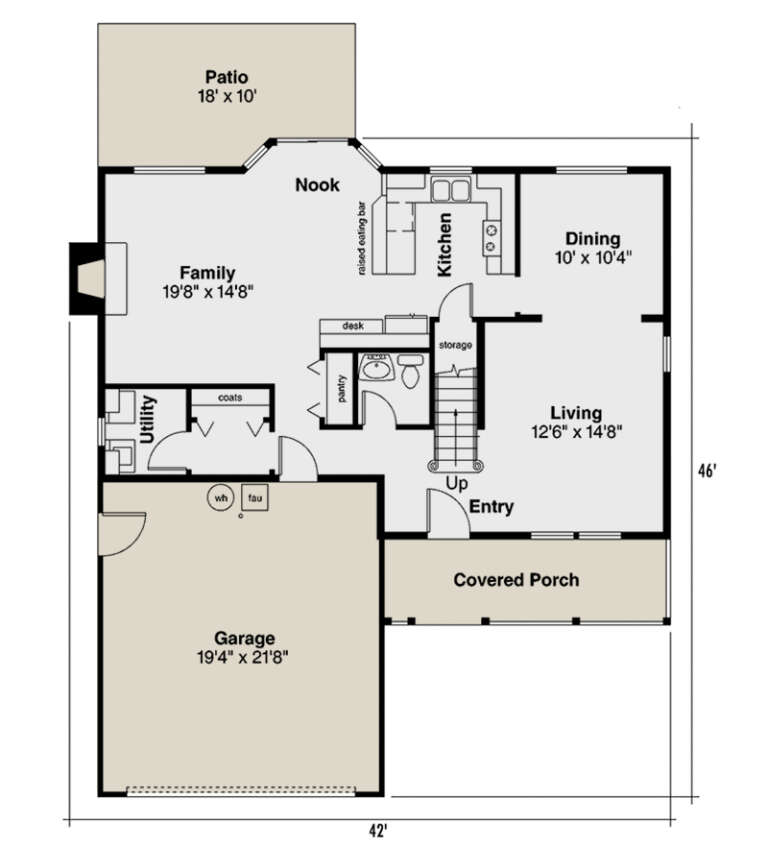 House Plan House Plan #30116 Drawing 1