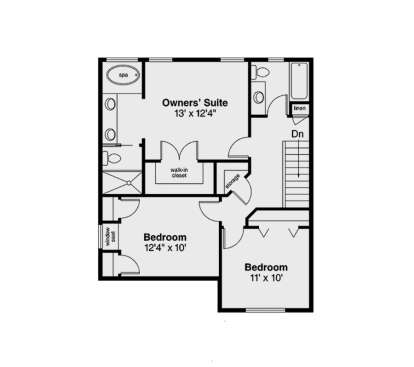 Second Floor for House Plan #035-01080