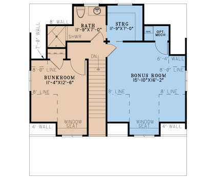 Second Floor for House Plan #8318-00375