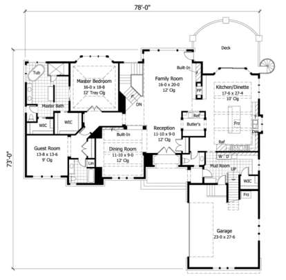 Main Floor for House Plan #098-00062