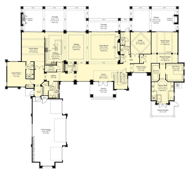 House Plan House Plan #30123 Drawing 1