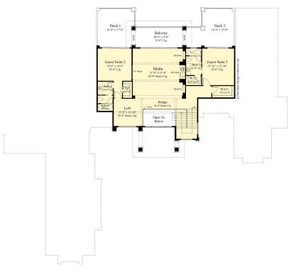 Second Floor for House Plan #8436-00129