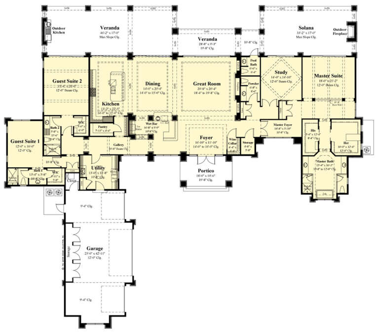 House Plan House Plan #30124 Drawing 1