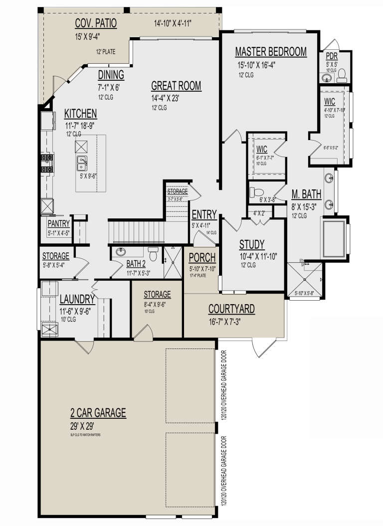 House Plan House Plan #30125 Drawing 1
