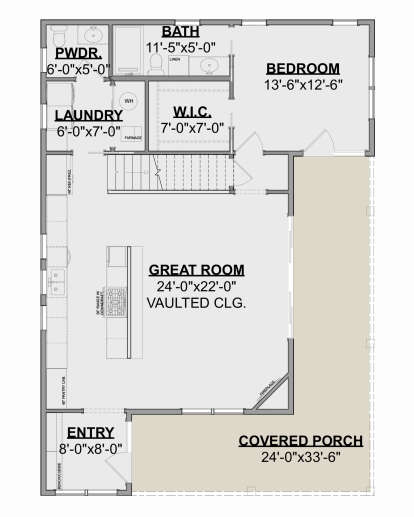 Main Floor for House Plan #1462-00079