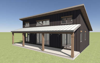 Modern House Plan #1462-00081 Elevation Photo
