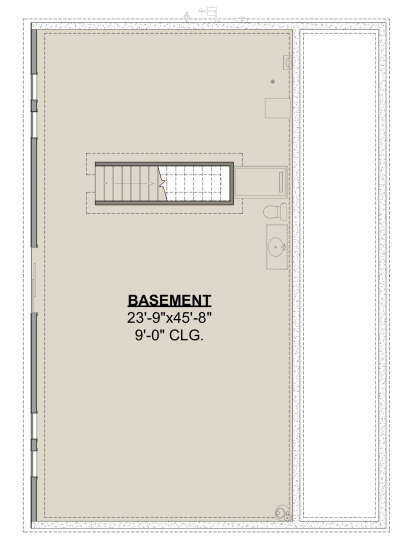 Basement for House Plan #1462-00082