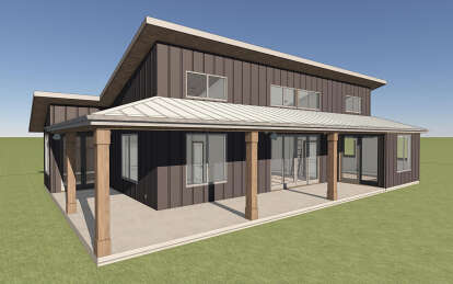 Modern House Plan #1462-00084 Elevation Photo