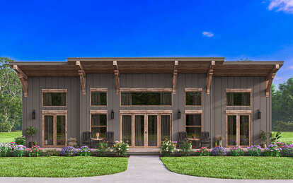 Modern House Plan #1462-00085 Elevation Photo