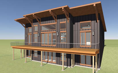 Modern House Plan #1462-00085 Elevation Photo