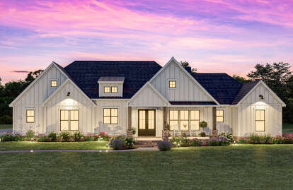 Modern Farmhouse House Plan #4534-00107 Elevation Photo
