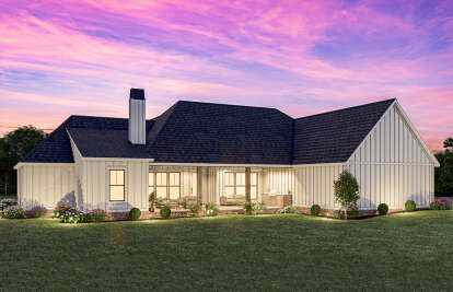 Modern Farmhouse House Plan #4534-00107 Elevation Photo