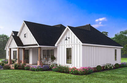 Modern Farmhouse House Plan #4534-00107 Elevation Photo