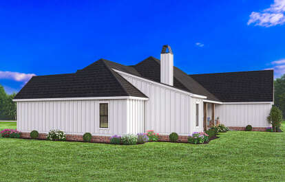 Modern Farmhouse House Plan #4534-00107 Elevation Photo