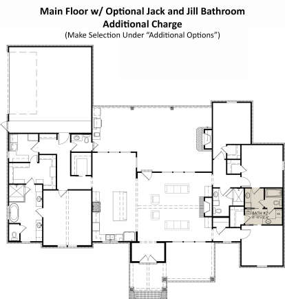 Alternate Main Floor Layout for House Plan #4534-00107