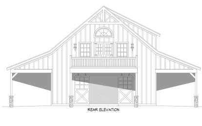 Barn House Plan #940-00934 Elevation Photo